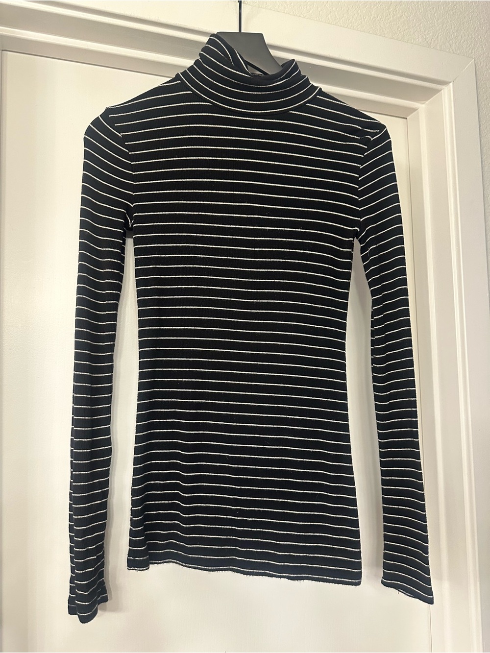 Mossimo Supply Co. Black Top with White Stripes